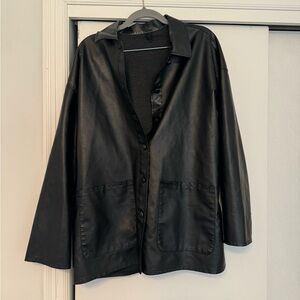 Shein leather jacket